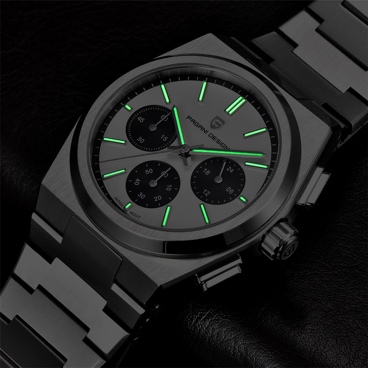 Reloj PAGANI DESIGN de acero inoxidable para hombre. Nuevo accesorio resistente al agua con movimiento de cuarzo y zafiro. Diseño deportivo clásico con estilo
