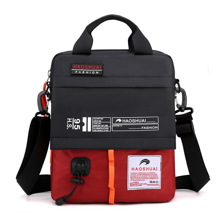 Bolso de hombro de nailon para hombre, bandolera de alta calidad, ligero, para negocios.