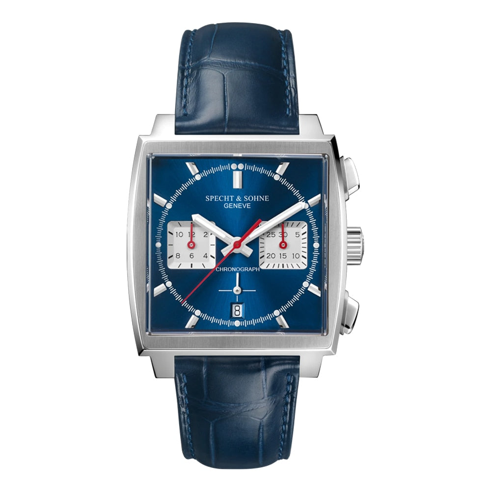 Specht&Sohne para hombres, correa de cuero, resistente al agua 30M y funciones luminosas para deportes. ¡Un reloj masculino funcional y elegante! ⌚💧🔥