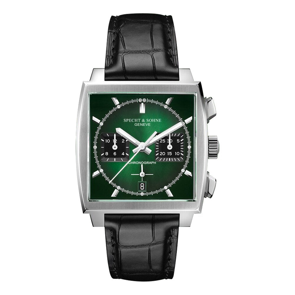 Specht&Sohne para hombres, correa de cuero, resistente al agua 30M y funciones luminosas para deportes. ¡Un reloj masculino funcional y elegante! ⌚💧🔥