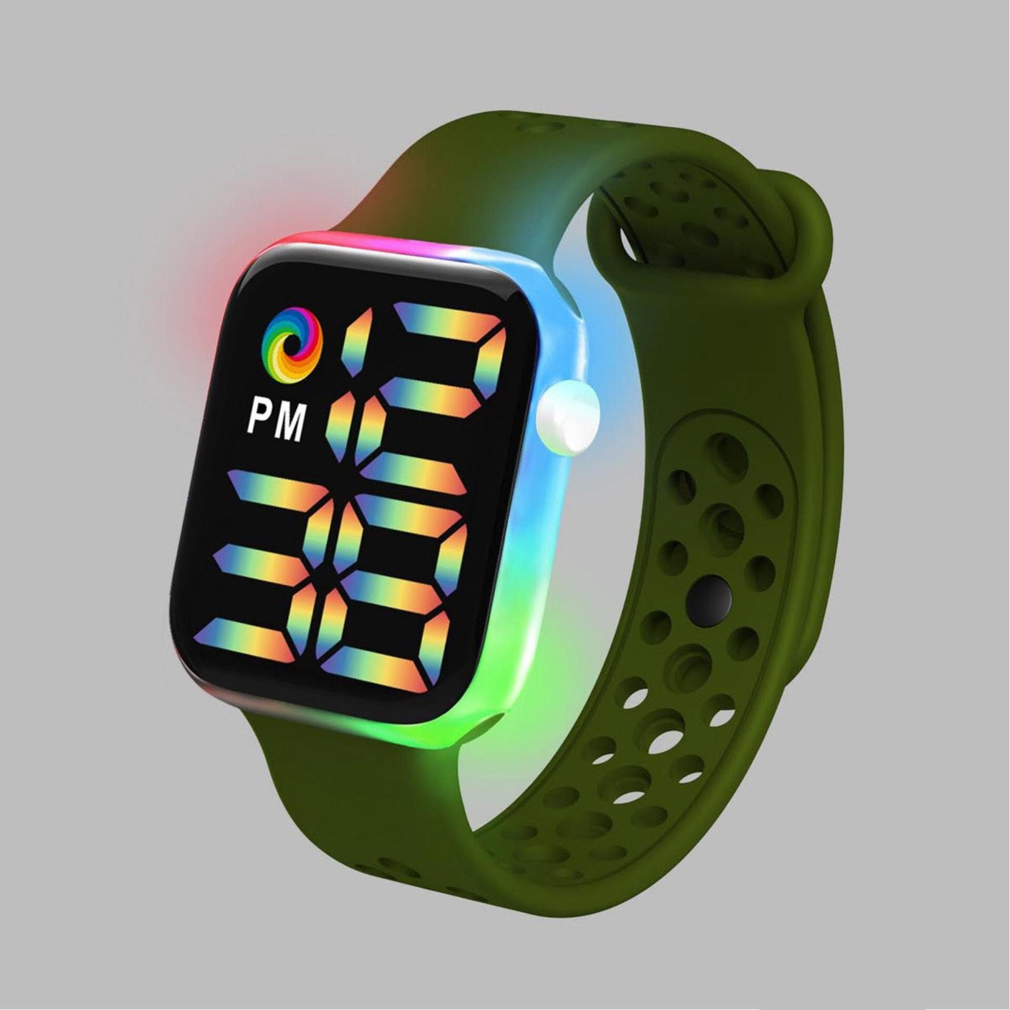 Reloj Digital electrónico con correa de silicona para hombre y Mujer, pulsera deportiva con pantalla LED. Ideal para regalar a tu novia o amiga. 💁‍♀️⌚️🎁🌟