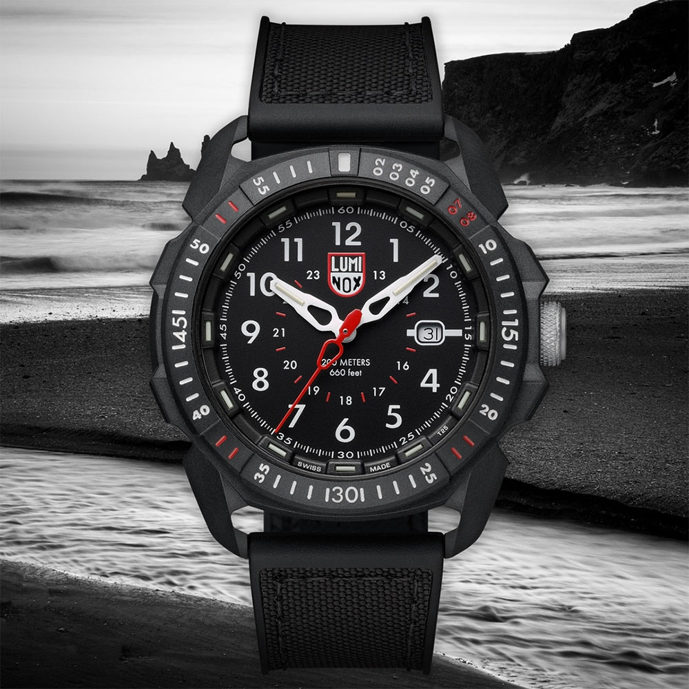 Luminox-reloj analógico de cuarzo para hombre, accesorio de pulsera resistente al agua con calendario, complemento Masculino deportivo de marca de lujo con diseño militar, fabricado en Suiza