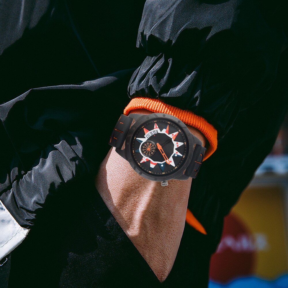 Wood Watch¡Presentamos el "Wood Watch Concept Dial"! Un reloj de madera para hombres con un concepto único de esfera inspirada en la bandera nacional y el aro de una rueda.  ¡Un reloj de madera que combina estilo y funcionalidad! ⌚🚴‍♂️