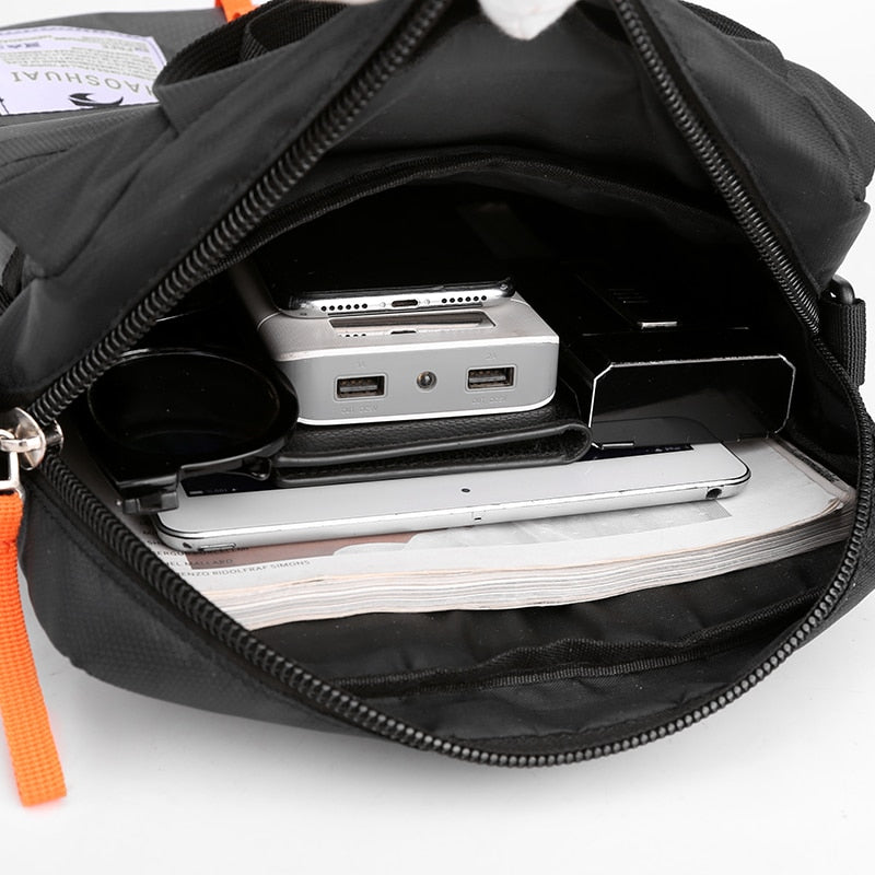 Bolso de hombro de nailon para hombre, bandolera de alta calidad, ligero, para negocios.