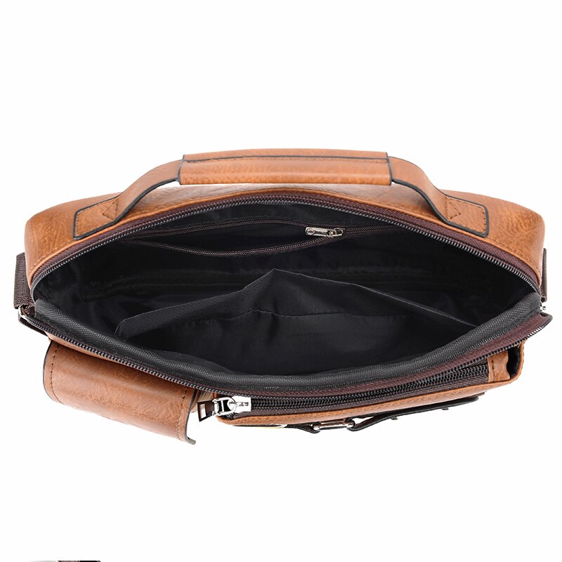 WEIXIER Bolso de hombro de moda para hombre, portátil de cuero PU, maletín de negocios, bolso de viaje cruzado para hombres de calidad, marca de bolsos para hombres 🎒👜💼