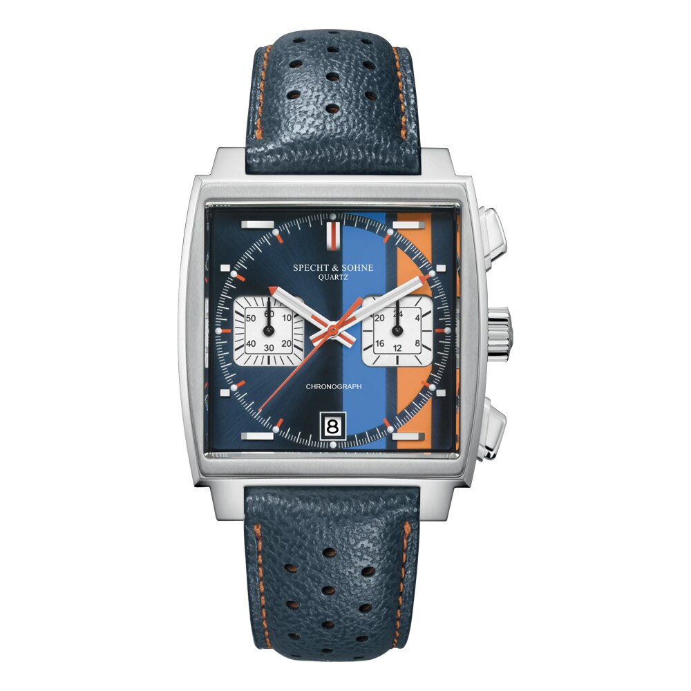 2023 Specht & Sohne Reloj de Lujo para Hombre, Cuarzo Azul, Cronógrafo VK63 Japonés, Resistente al Agua, Pulsera de Acero Inoxidable. ¡Elegancia y Precisión en tu muñeca! ⌚💎🌊