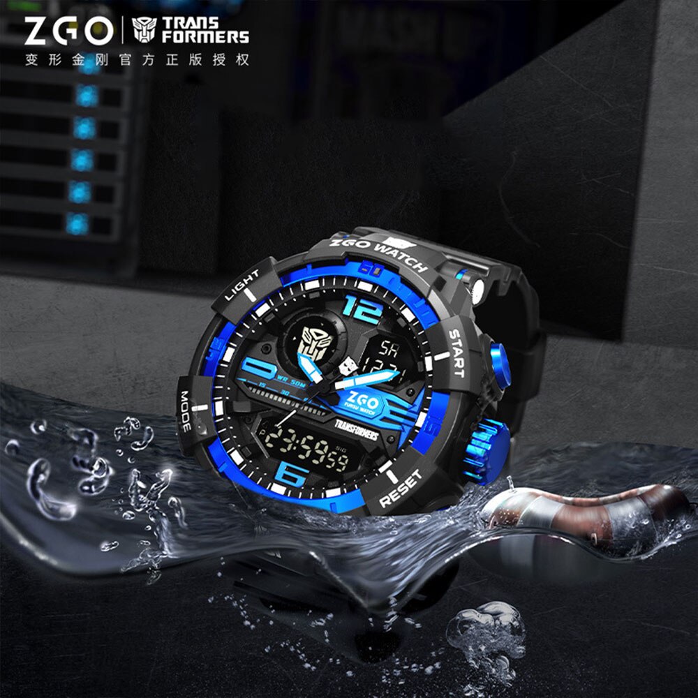 Transformers COLECCION Reloj Electrónico Deportivo Transformers Joint Watch, Impermeable, Reloj Mecánico Optimus Prime Hornet. Ideal para Niños, Chicos y Hombres como Regalo