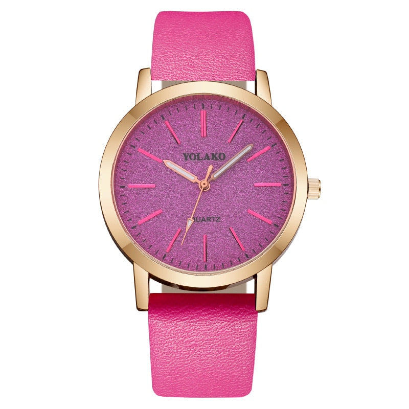 Women's Watches¡Descubre la elegancia del lujo con la "Montre Femme"! Un reloj de marca para mujeres con un diseño de moda, con correa de cuero. Este reloj de pulsera femenino de cuarzo es perfecto para lucir con estilo.  ⌚💕