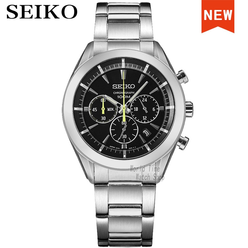 Seiko COLECCION para hombres, marca de lujo, resistente al agua, deportivo, reloj de cuarzo, reloj militar, muchos modelos Sk, SG, SS, SN