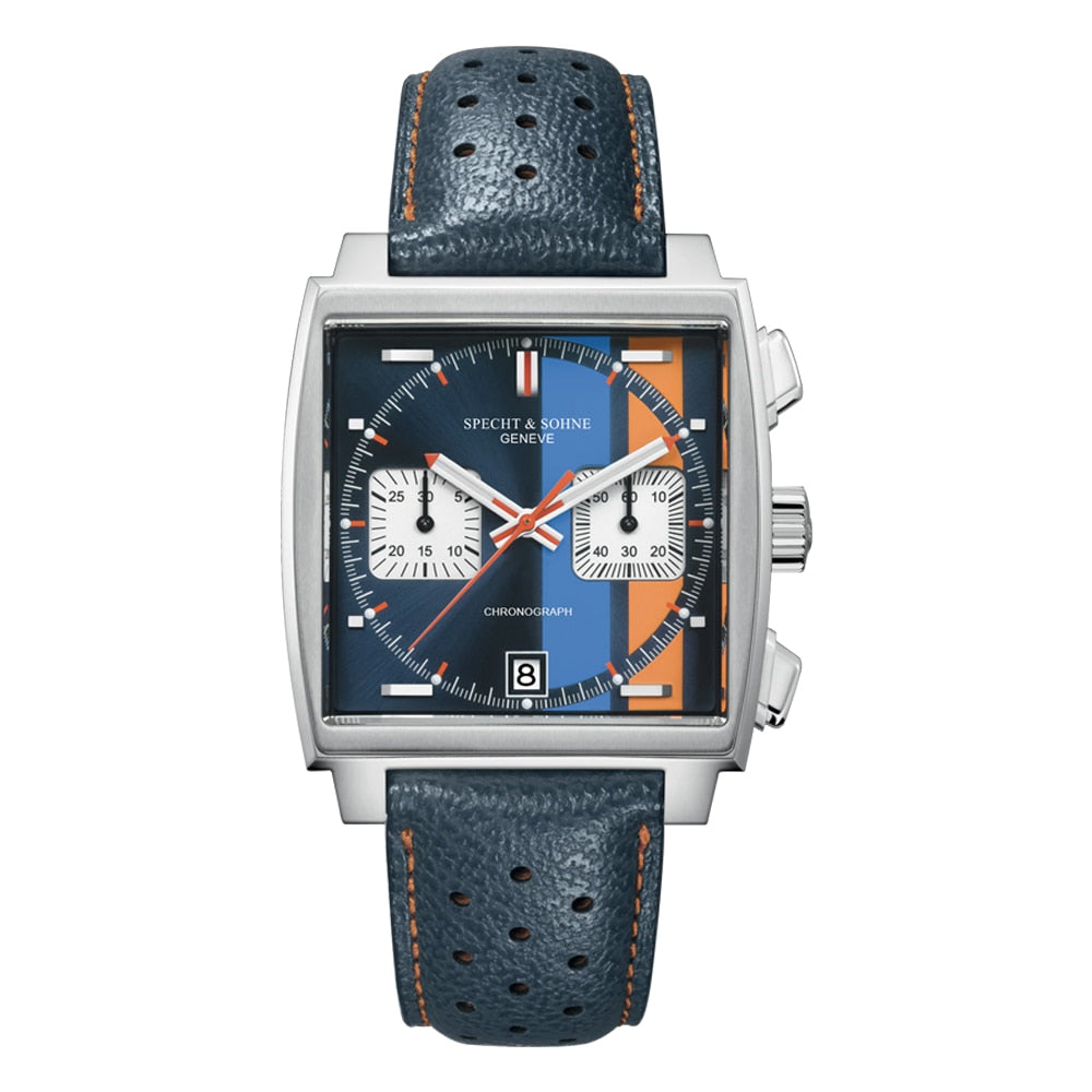 Specht&Sohne para hombres, correa de cuero, resistente al agua 30M y funciones luminosas para deportes. ¡Un reloj masculino funcional y elegante! ⌚💧🔥