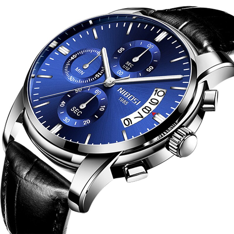 ⌚️💪 NIBOSI-reloj deportivo de cuarzo para hombre, cronógrafo de pulsera, resistente al agua, estilo militar, de lujo. 💧🏆 ¡Este reloj tiene todo lo que necesitas para destacar en cualquier ocasión! 💼🔥