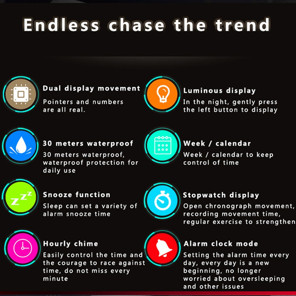 Addies-reloj militar de cuarzo para hombre, cronógrafo Digital con brújula, multifuncional, resistente al agua, LED, para exteriores