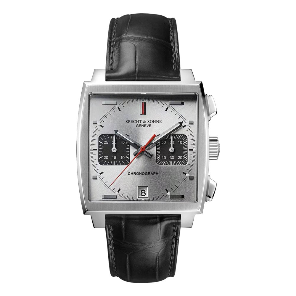 Specht&Sohne para hombres, correa de cuero, resistente al agua 30M y funciones luminosas para deportes. ¡Un reloj masculino funcional y elegante! ⌚💧🔥
