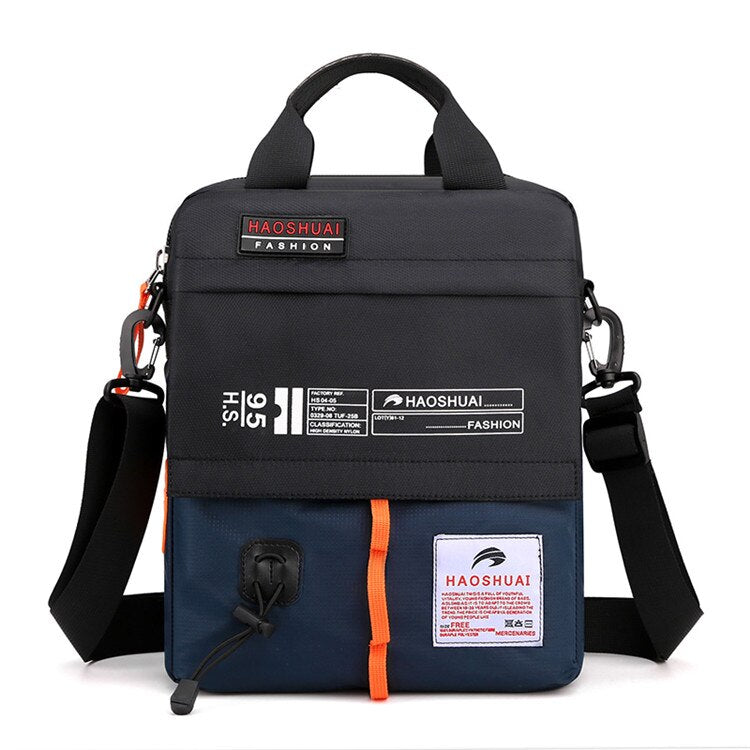 Bolso de hombro de nailon para hombre, bandolera de alta calidad, ligero, para negocios.
