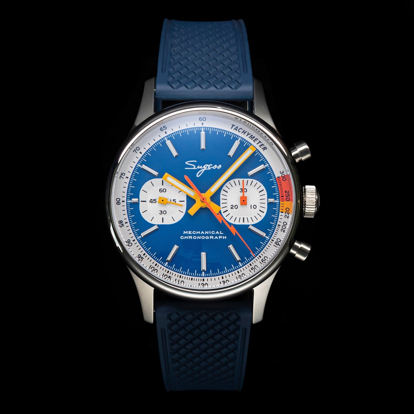"Sugess Pilot Watch" con movimiento Seagull ST19!  Su cristal de zafiro y diseño militar con temática de carreras de 1963 lo hacen único. ¡Edición limitada para los apasionados de los relojes piloto! ⌚✈️🏁