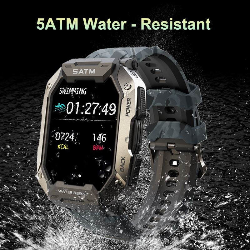 2022 nuevo relojes inteligentes completamente táctil para Android Xiaomi iOS presión arterial oxígeno Fitness reloj 5 Atm smarwatch resistente al agua hombres militar