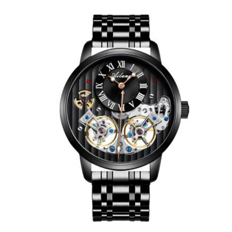 AILANG de calidad AAA con Doble Tourbillon! 💎 Este impresionante reloj suizo de alta gama te ofrece una experiencia única en precisión y estilo. Este reloj es la combinación perfecta de artesanía y lujo. ¡Lleva tu estilo al siguiente nivel con AILANG! 💼🎩