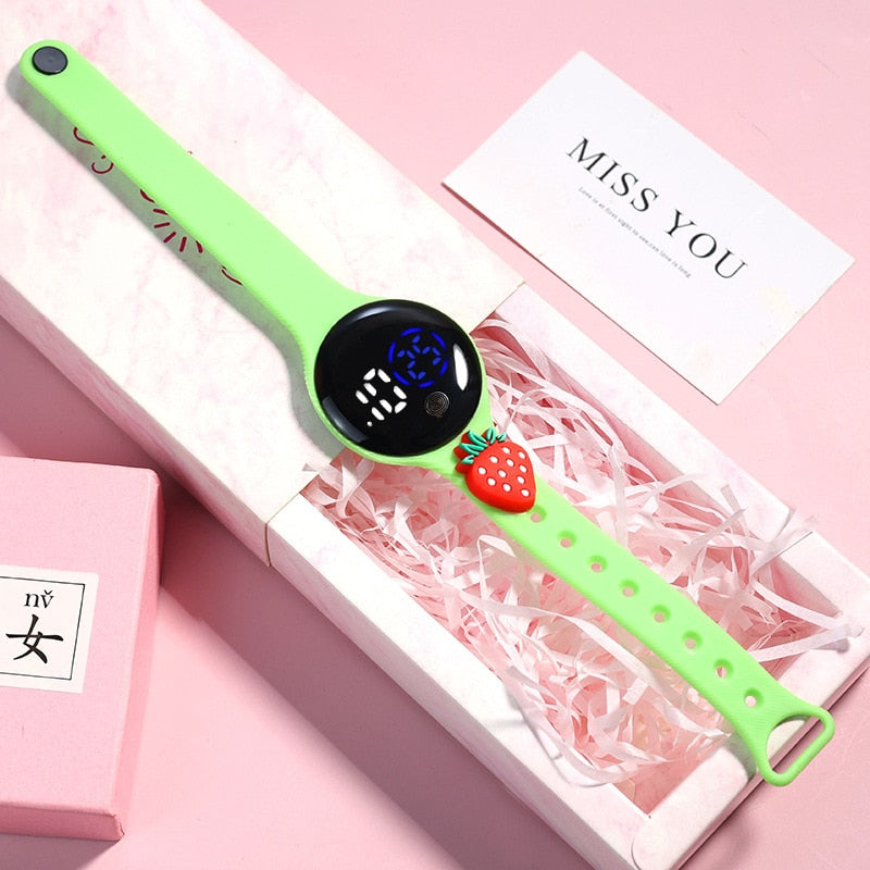 Reloj electrónico LED para niños y estudiantes, pulsera digital de silicona con pantalla LED