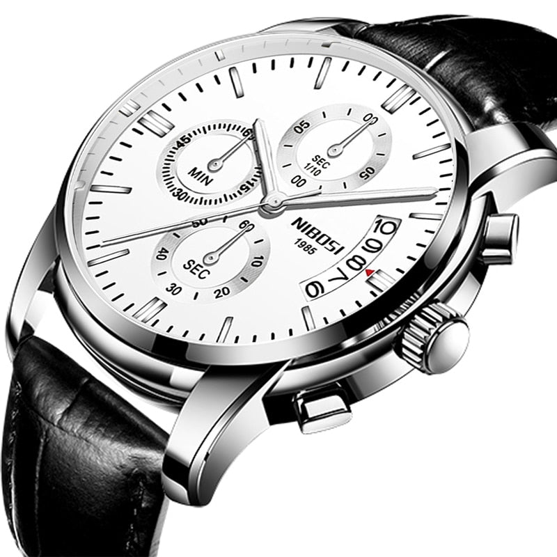 ⌚️💪 NIBOSI-reloj deportivo de cuarzo para hombre, cronógrafo de pulsera, resistente al agua, estilo militar, de lujo. 💧🏆 ¡Este reloj tiene todo lo que necesitas para destacar en cualquier ocasión! 💼🔥