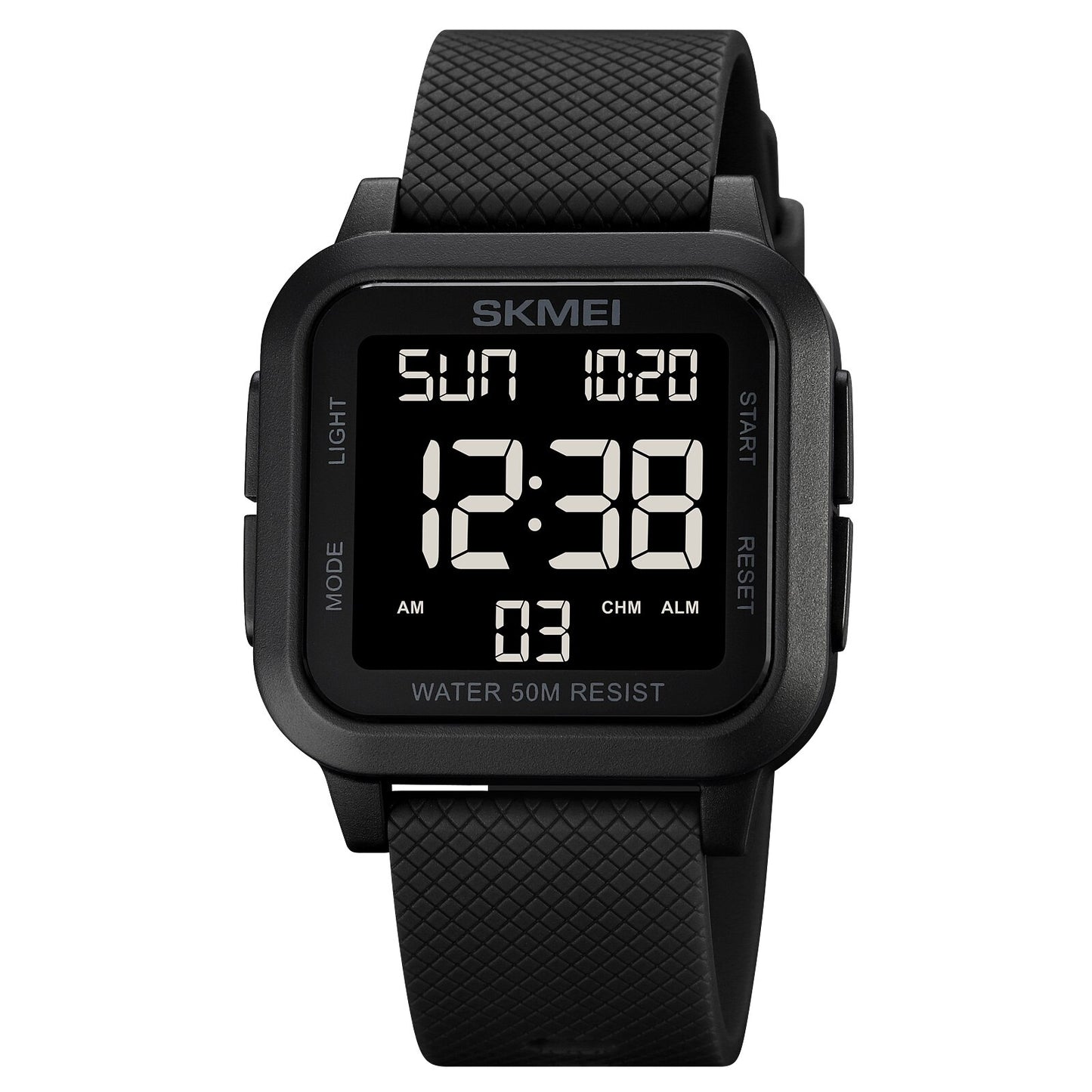 SKMEI Reloj Deportivo Digital SKMEI resistente al agua 5Bar con Cronómetro, Multifunción y Luz de Fondo. Reloj Deportivo para Hombres. ⌚️💧🏃‍♂️