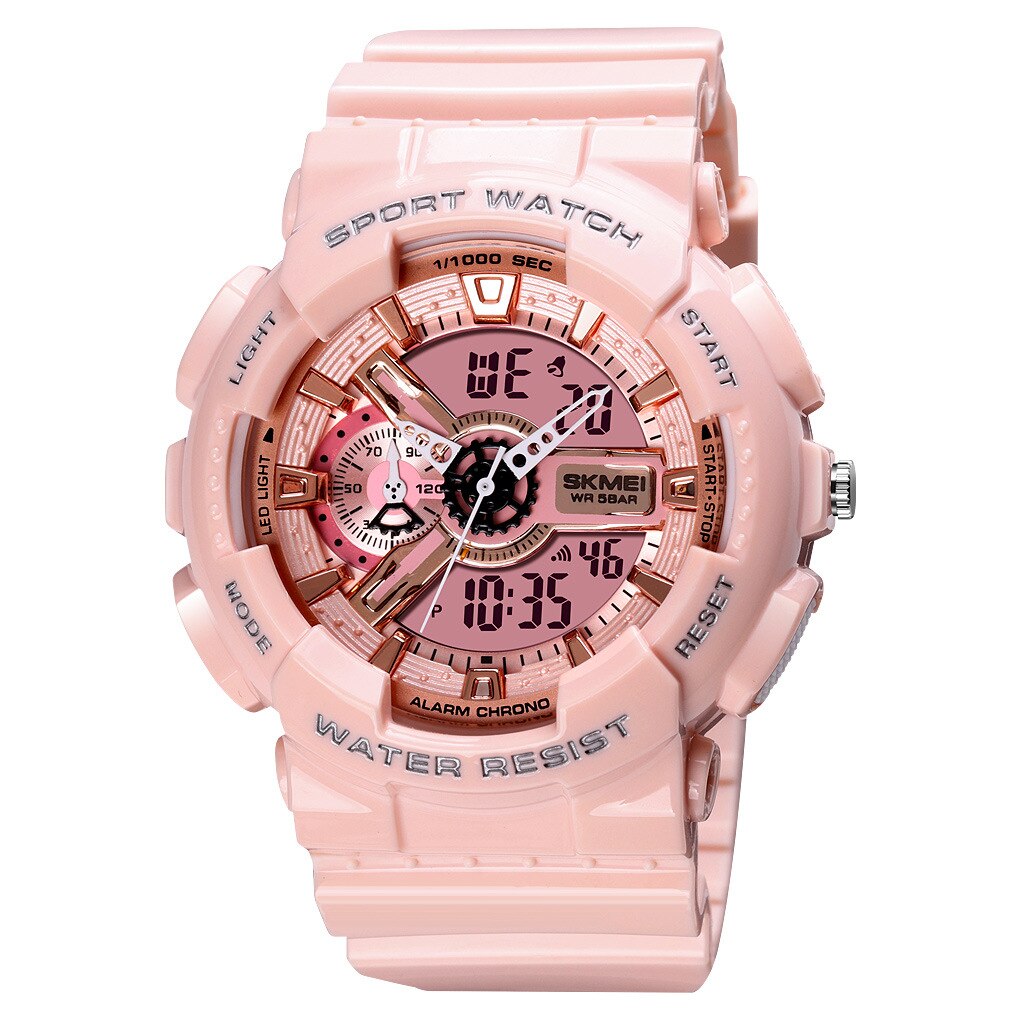 SKMEI ¡El "Reloj Digital Juvenil SKMEI" para hombres! Resistente a golpes y agua, con dos pantallas, cronómetro, alarma y estilo elegante. ¡Un reloj genial y a la moda para los hombres activos! ⌚💦🔥