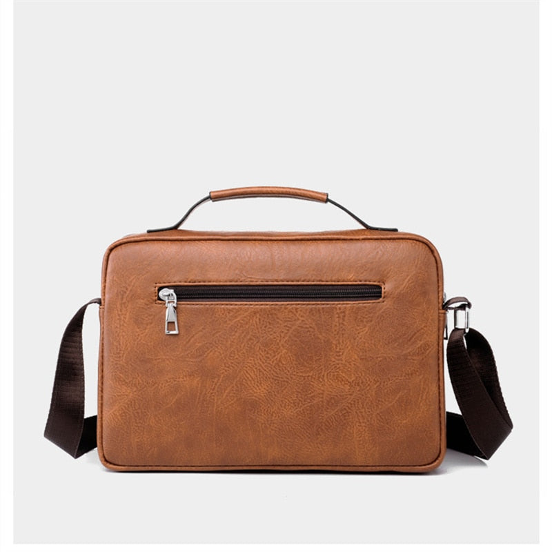 WEIXIER Bolso de hombro de moda para hombre, portátil de cuero PU, maletín de negocios, bolso de viaje cruzado para hombres de calidad, marca de bolsos para hombres 🎒👜💼