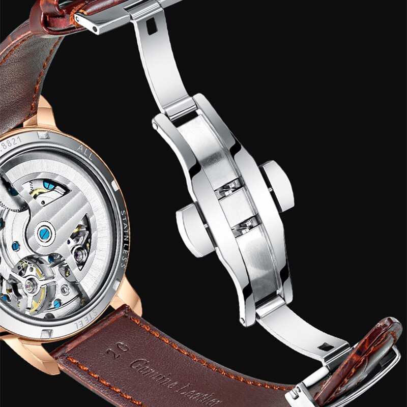 AILANG de calidad AAA con Doble Tourbillon! 💎 Este impresionante reloj suizo de alta gama te ofrece una experiencia única en precisión y estilo. Este reloj es la combinación perfecta de artesanía y lujo. ¡Lleva tu estilo al siguiente nivel con AILANG! 💼🎩