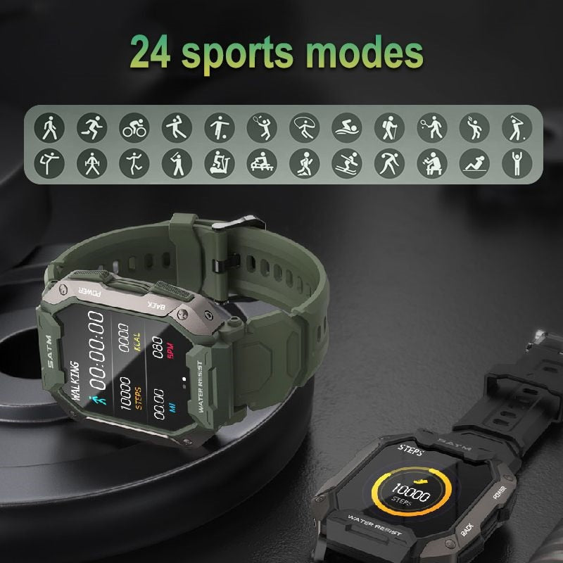 2022 nuevo relojes inteligentes completamente táctil para Android Xiaomi iOS presión arterial oxígeno Fitness reloj 5 Atm smarwatch resistente al agua hombres militar