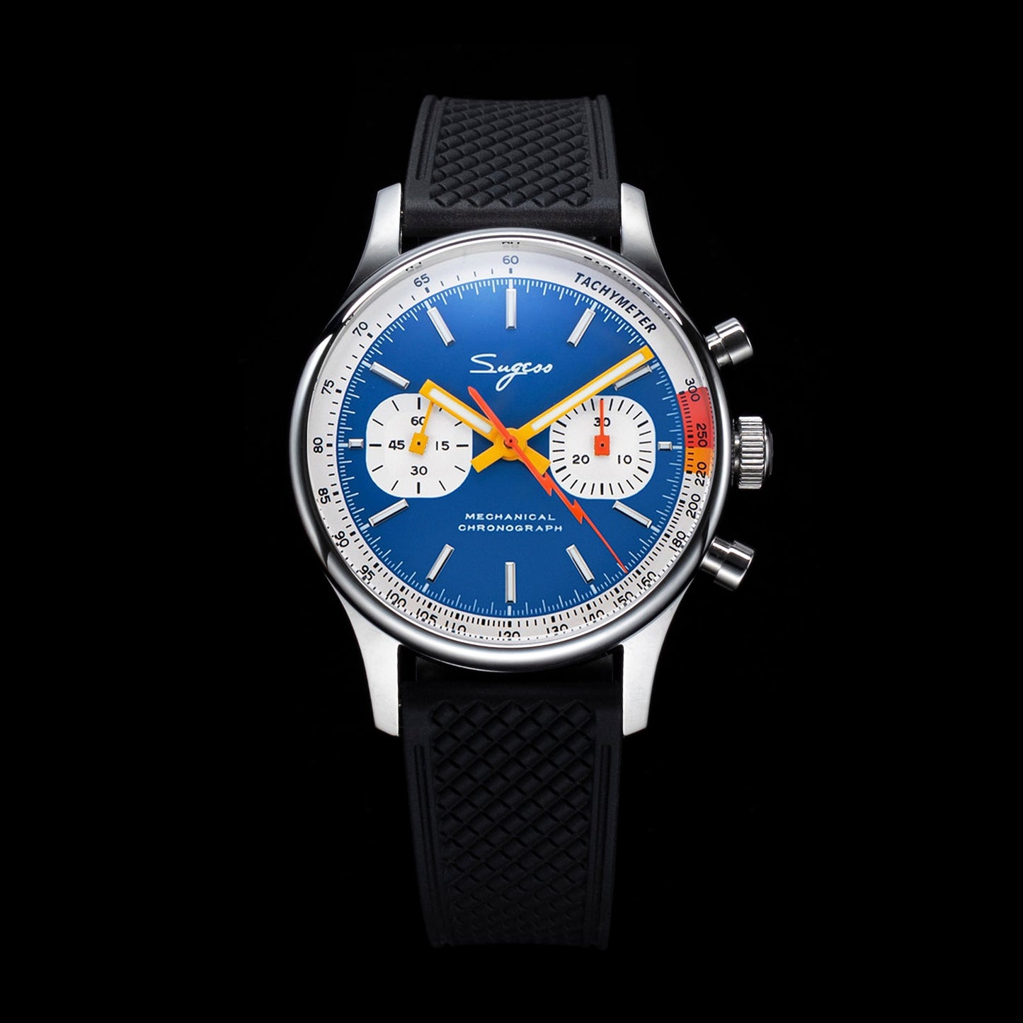 "Sugess Pilot Watch" con movimiento Seagull ST19!  Su cristal de zafiro y diseño militar con temática de carreras de 1963 lo hacen único. ¡Edición limitada para los apasionados de los relojes piloto! ⌚✈️🏁