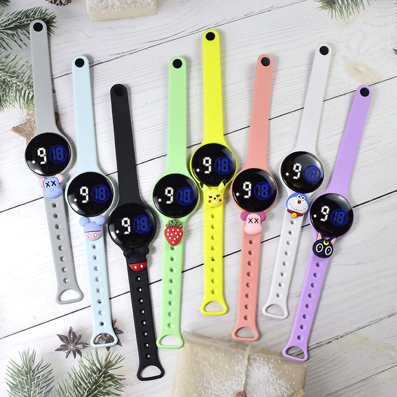 Reloj electrónico LED para niños y estudiantes, pulsera digital de silicona con pantalla LED