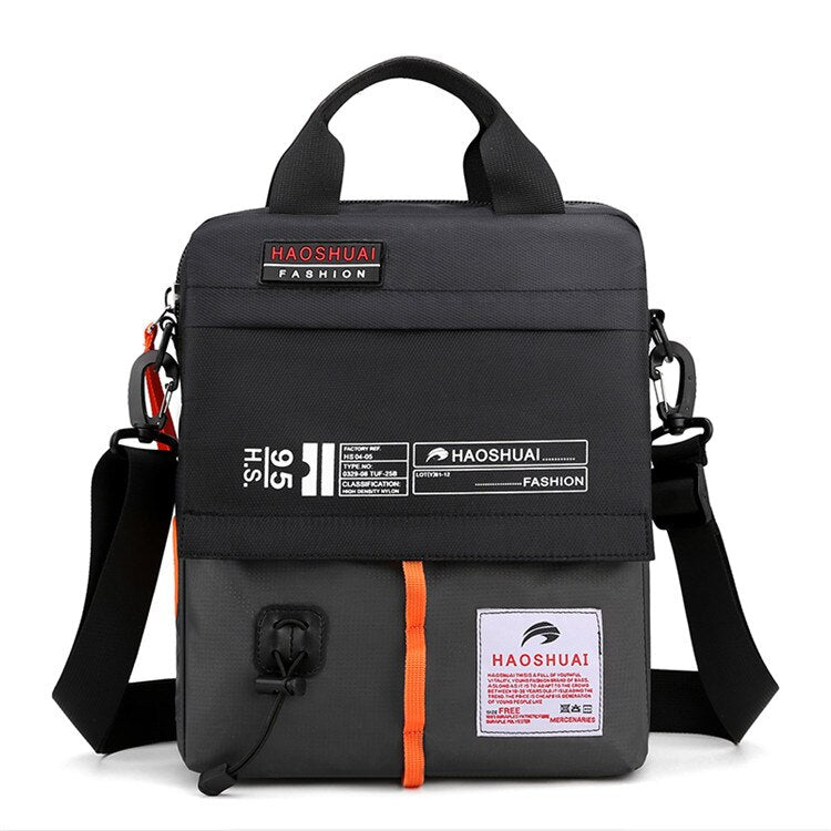 Bolso de hombro de nailon para hombre, bandolera de alta calidad, ligero, para negocios.