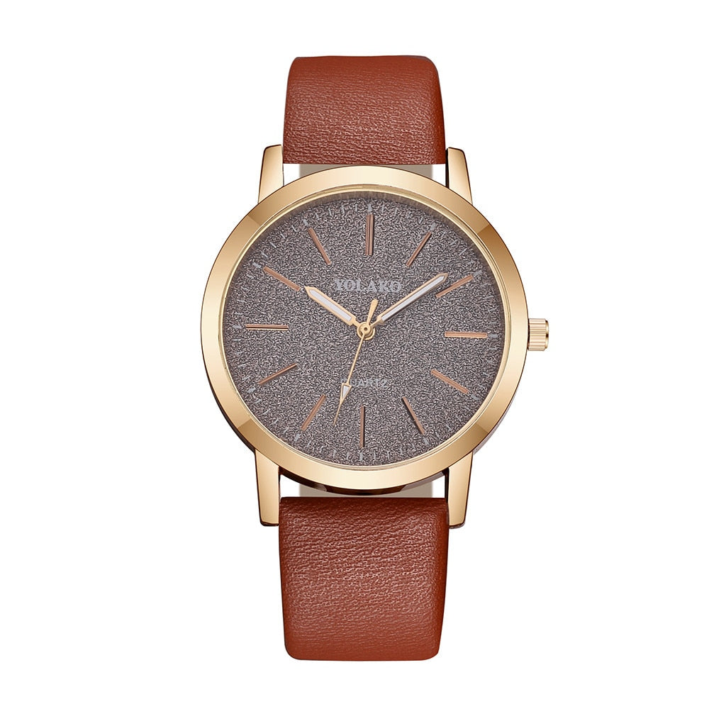 Women's Watches¡Descubre la elegancia del lujo con la "Montre Femme"! Un reloj de marca para mujeres con un diseño de moda, con correa de cuero. Este reloj de pulsera femenino de cuarzo es perfecto para lucir con estilo.  ⌚💕