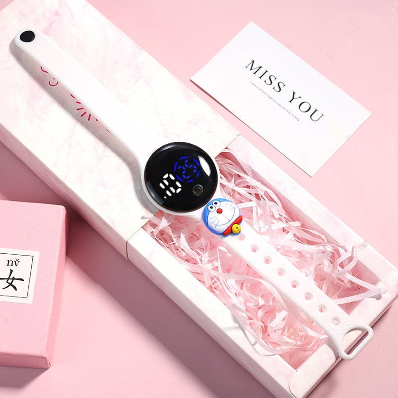 Reloj electrónico LED para niños y estudiantes, pulsera digital de silicona con pantalla LED