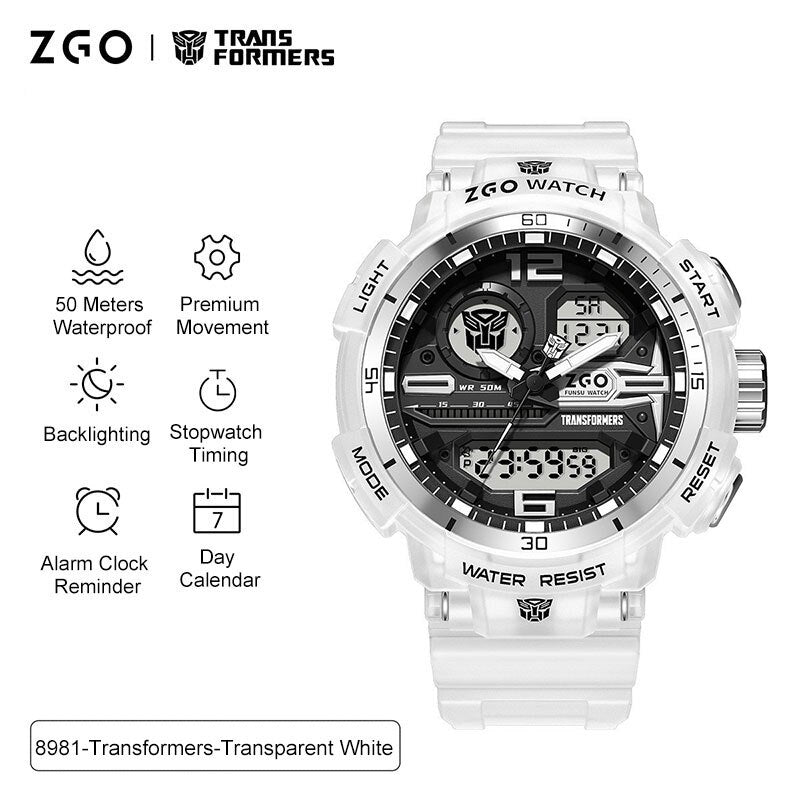 Transformers COLECCION Reloj Electrónico Deportivo Transformers Joint Watch, Impermeable, Reloj Mecánico Optimus Prime Hornet. Ideal para Niños, Chicos y Hombres como Regalo