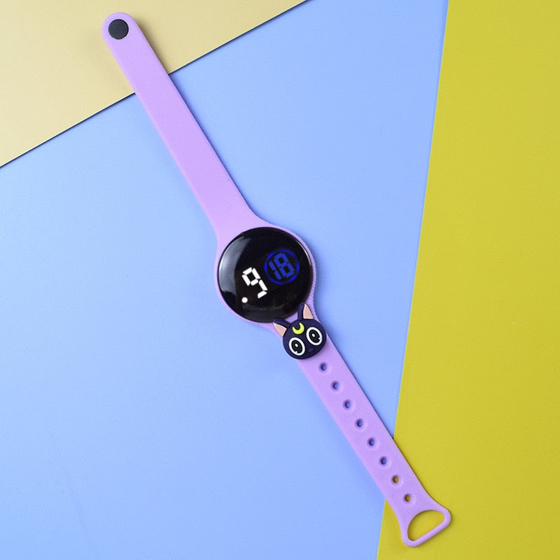 Reloj electrónico LED para niños y estudiantes, pulsera digital de silicona con pantalla LED