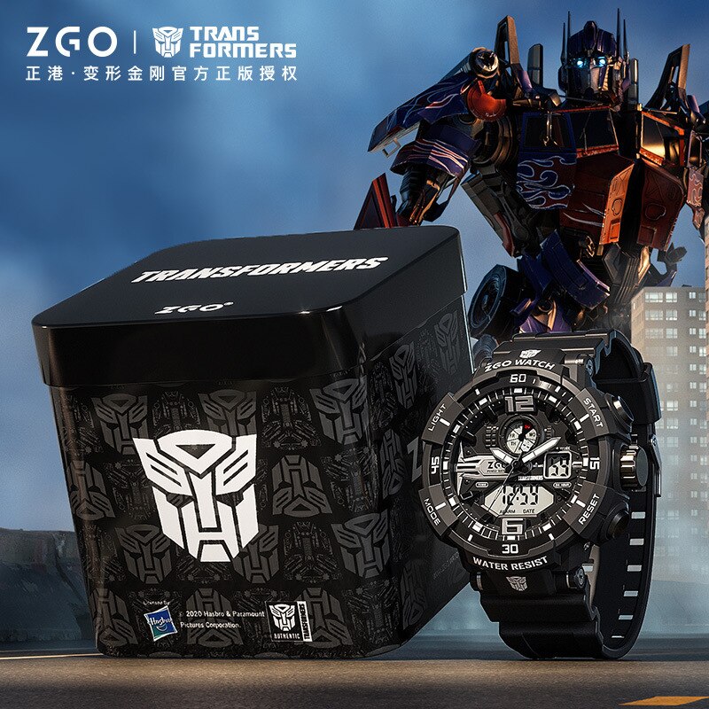 Transformers COLECCION Reloj Electrónico Deportivo Transformers Joint Watch, Impermeable, Reloj Mecánico Optimus Prime Hornet. Ideal para Niños, Chicos y Hombres como Regalo