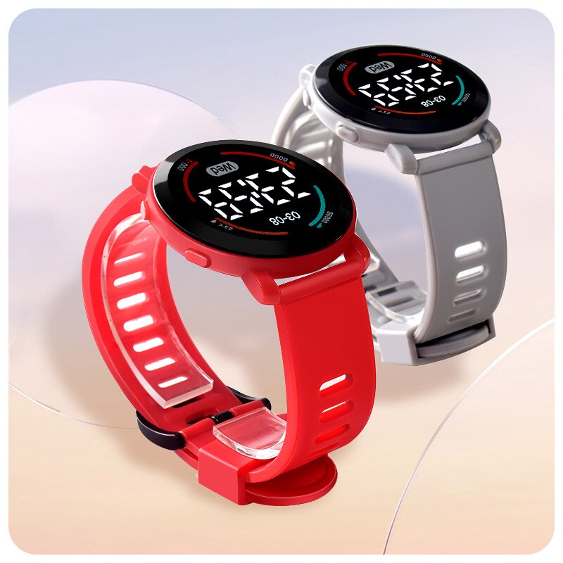 ⌚️🧒🏻🌈 ¡Reloj electrónico multifuncional para niños! 💦🏃‍♂️🚀 Pulsera deportiva resistente al agua y a prueba de caídas. Pantalla redonda Ultra clara, Digital LED. 🌊🏋️‍♂️📆 Ideal para aventuras y diversión. 👦👧✨