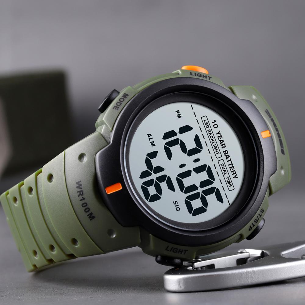 SKMEI Reloj digital resistente al agua 100M para hombres, con luz LED, cronógrafo y un diseño de moda. ¡Un reloj masculino perfecto! ⌚💦💡
