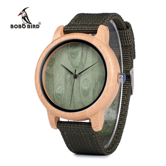 BOBO BIRD madera bamboo hombre y mujer WD Wood Bamboo Watch for Mens