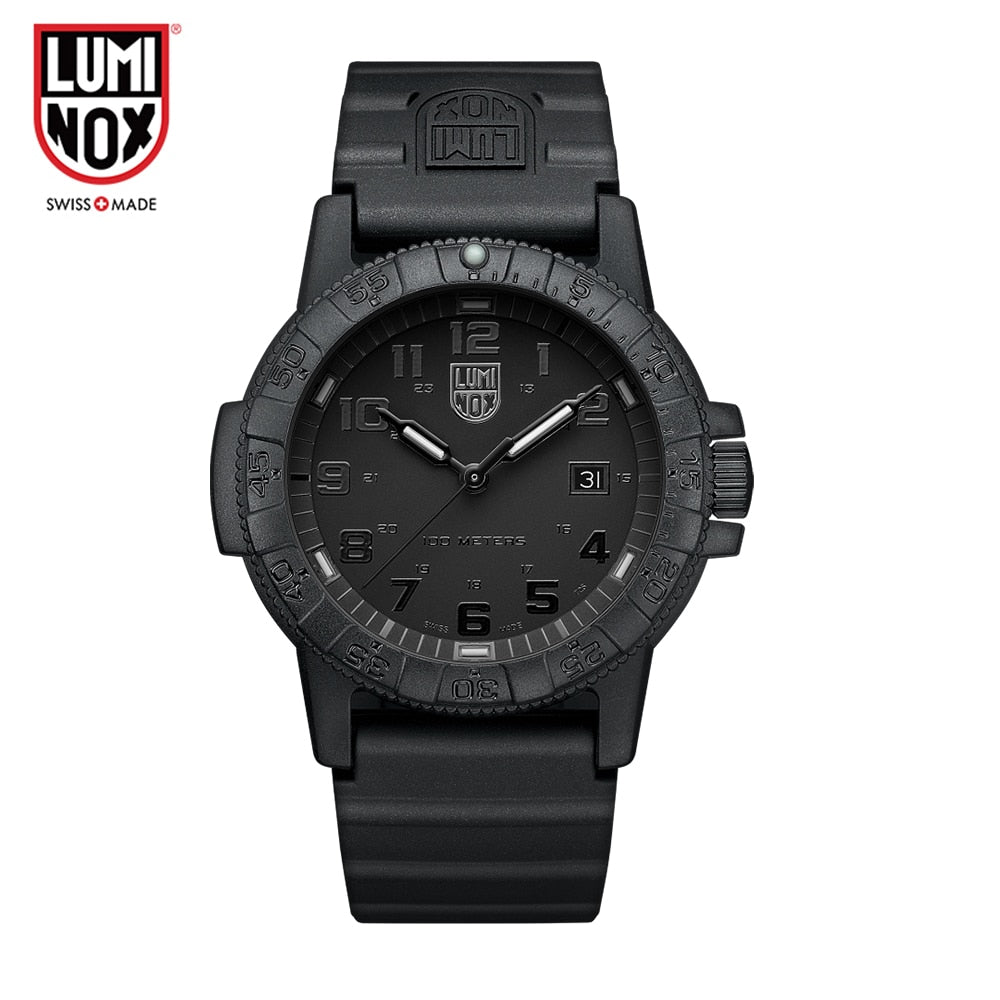 Luminox-reloj analógico de cuarzo para hombre, accesorio Masculino de pulsera resistente al agua con fecha, complemento deportivo de marca de lujo con diseño militar, fabricado en Suiza