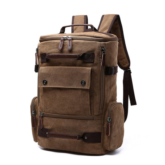 WEIXIER Mochila para hombres 🎒 Mochila vintage de lona para la escuela 🎒 Bolsas de viaje para hombres 🧳 Mochila de gran capacidad para laptop 🎒 Bolsa de alta calidad ✨👜