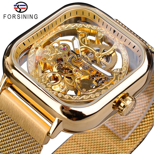 Forsining – Reloj mecánico automático para hombre⌚💎🔥👑
