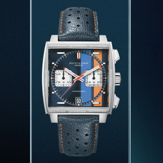 2023 Specht & Sohne Reloj de Lujo para Hombre, Cuarzo Azul, Cronógrafo VK63 Japonés, Resistente al Agua, Pulsera de Acero Inoxidable. ¡Elegancia y Precisión en tu muñeca! ⌚💎🌊