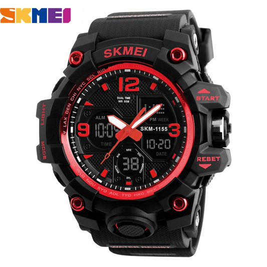 SKMEI - Relojes digitales deportivos para hombres, a la moda, resistentes al agua y a los golpes. Relojes de pulsera electrónicos militares para hombres. ⌚💦💥