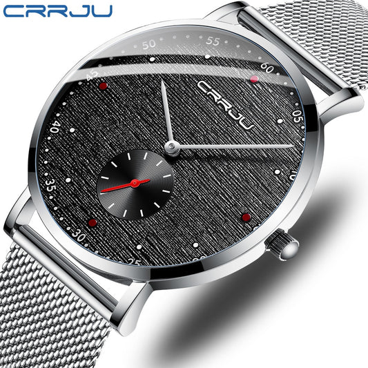 CRRJU - Reloj deportivo de cuarzo para hombre ⌚️⚽️💪💧. Cronógrafo de pulsera de lujo, a la moda y resistente al agua 💦🔥. ¡Nuevo en el mercado! 🆕🎉CON CAJA IdeAL reGALOS
