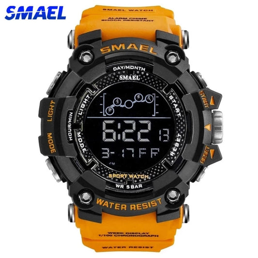 SMAEL Un reloj militar deportivo y resistente al agua, con funciones digitales de cronómetro. ¡Un reloj electrónico masculino perfecto para aventuras y deportes! ⌚🏃‍♂️💦