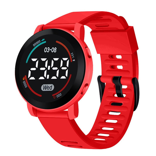 ⌚️🧒🏻🌈 ¡Reloj electrónico multifuncional para niños! 💦🏃‍♂️🚀 Pulsera deportiva resistente al agua y a prueba de caídas. Pantalla redonda Ultra clara, Digital LED. 🌊🏋️‍♂️📆 Ideal para aventuras y diversión. 👦👧✨