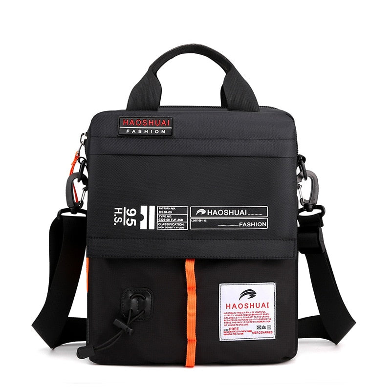 Bolso de hombro de nailon para hombre, bandolera de alta calidad, ligero, para negocios.
