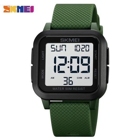 SKMEI Reloj Deportivo Digital SKMEI resistente al agua 5Bar con Cronómetro, Multifunción y Luz de Fondo. Reloj Deportivo para Hombres. ⌚️💧🏃‍♂️