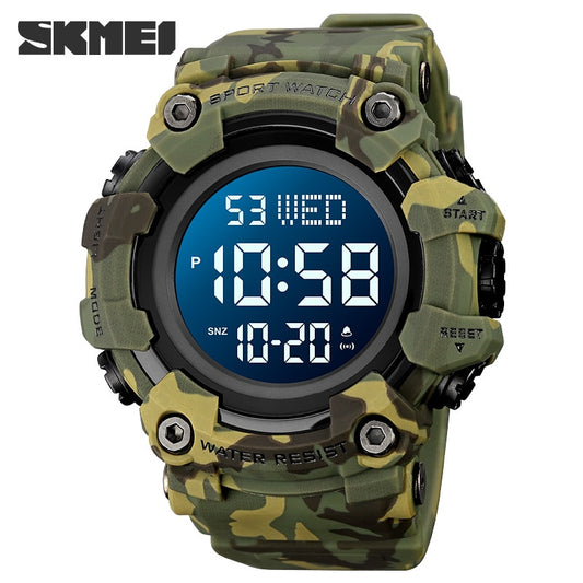 SKMEI Reloj Electrónico de Lujo SKMEI con Doble Hora, Moda Exterior, Cuenta Regresiva, Cronómetro y Reloj Digital para Hombres. Marca Original SKMEI. ⌚️🏆